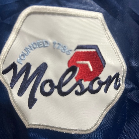 STARTER Chicago Blackhawks  NHL Varsity Satin Winter Jacket Extra Large Blue - Picture 5 of 8